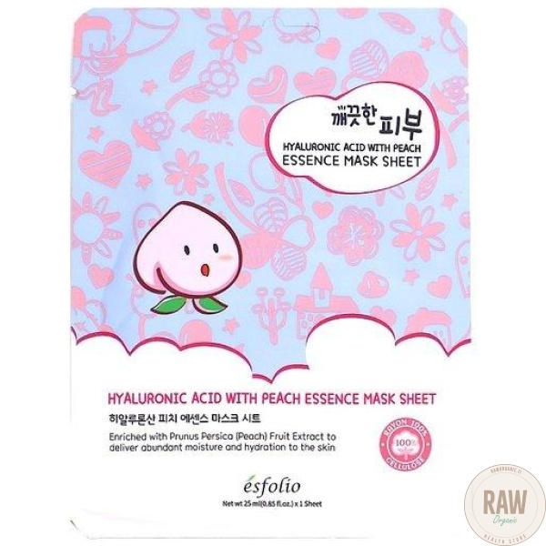 Esfolio_Hyaluronic_Acid_With_Peach_Essence_Mask_Sheet