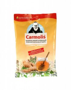 Carmolis_Inkivaari_hunaja_kurkkukaramelli_75g