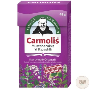 Carmolis_mustaherukka_yrttipastilli_45_g