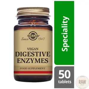 Solgar Vegan Digestive Enzymes 50 tabl.-ruuansulatusentsyymit kasvissyöjälle
