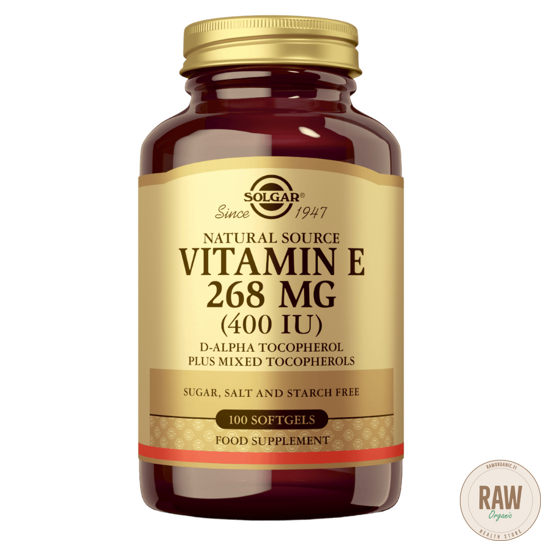 Solgar E-vitamiini 268mg 100kaps.