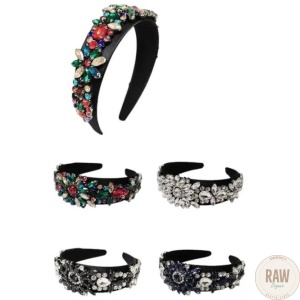 Multi_Crystal_Flower_Decor_Satin_Headband