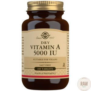 Solgar A-vitamiini 5000IU, 100 tabl.