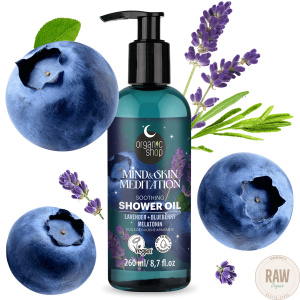 Organic Shop  Lavender+ blueberry melatonin Soothing Shower Oil 260ml
