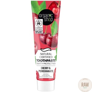 Organic shop Cavity protection toothpaste – Cherry and pomegranate