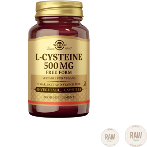 Solgar L-kysteiini (L-cysteine), 500mg, 30caps