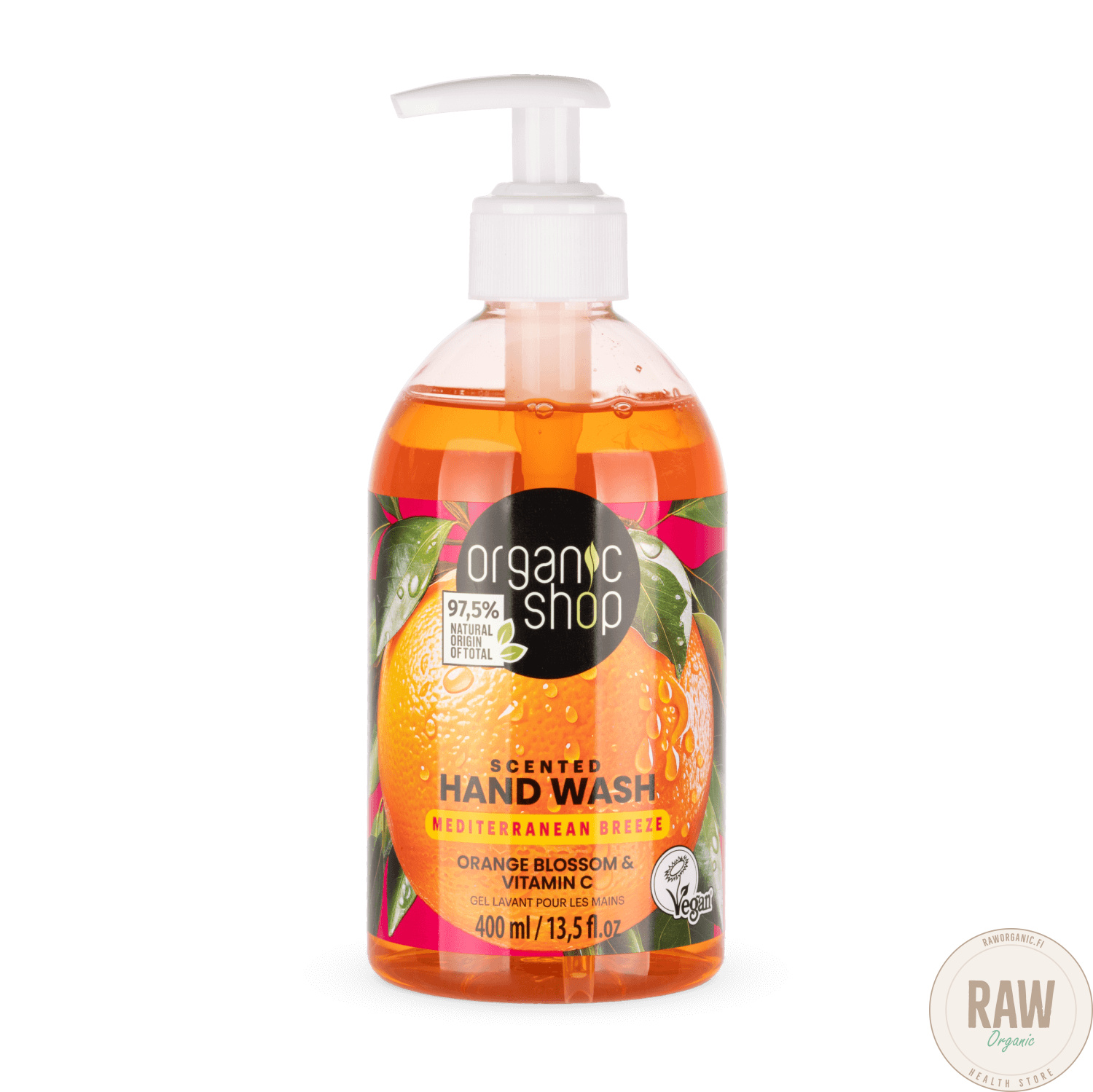 Organic shop SCENTED HAND WASH ORANGE BLOSSOM & VITAMIN C 400ml