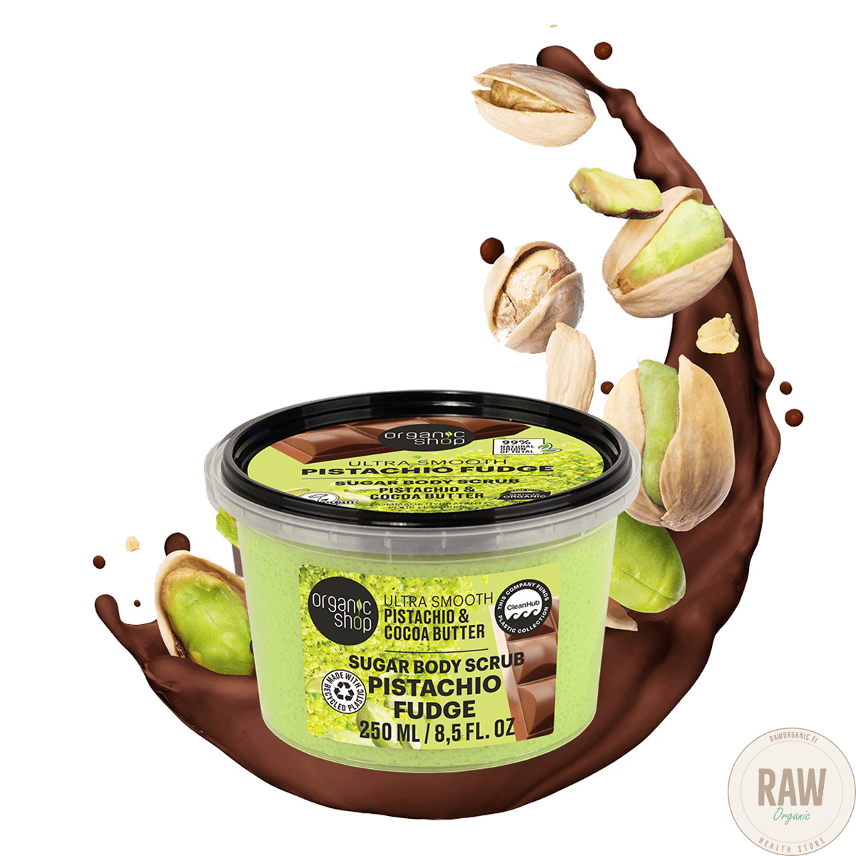 Organic Shop Ultra Smooth Pistachio Fudge Sugar Body Scrub, 250ml