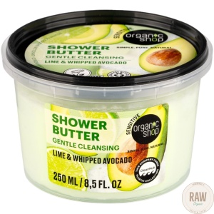 organic shop SHOWER BUTTER GENTLE CLEANSING LIME & WHIPPED AVOCADO 250ml