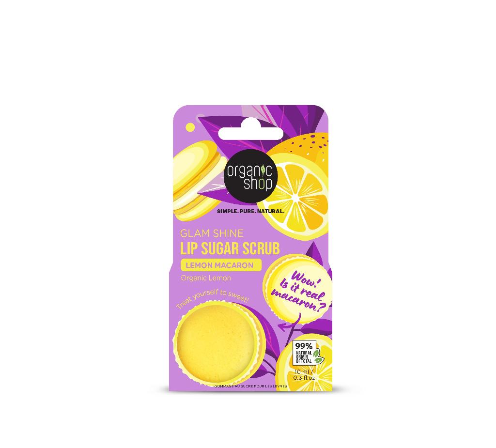 Organic_Shop_Glam_Shine_Lip_Sugar_Scrub_Lemon_Macaron__10ml