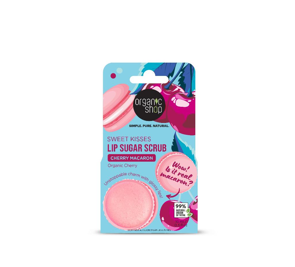 4743318104911_organic_shop_sweet_kisses_lip_sugar_scrub___cherry_macaron__10ml Organic_Shop_Sweet_Kisses_Lip_Sugar_Scrub___Cherry_Macaron__10ml