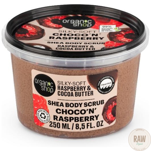 Organic_Shop_Silky_Soft_Choco_n_Raspberry_Shea_Body_Scrub__250ml