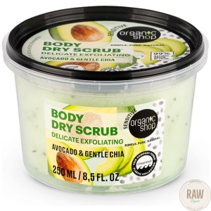 Organic_shop_BODY_DRY_SCRUB_DELICATE_EXFOLIATING_AVOCADO___GENTLE_CHIA_250ml