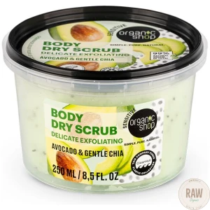 Organic_shop_BODY_DRY_SCRUB_DELICATE_EXFOLIATING_AVOCADO___GENTLE_CHIA_250ml