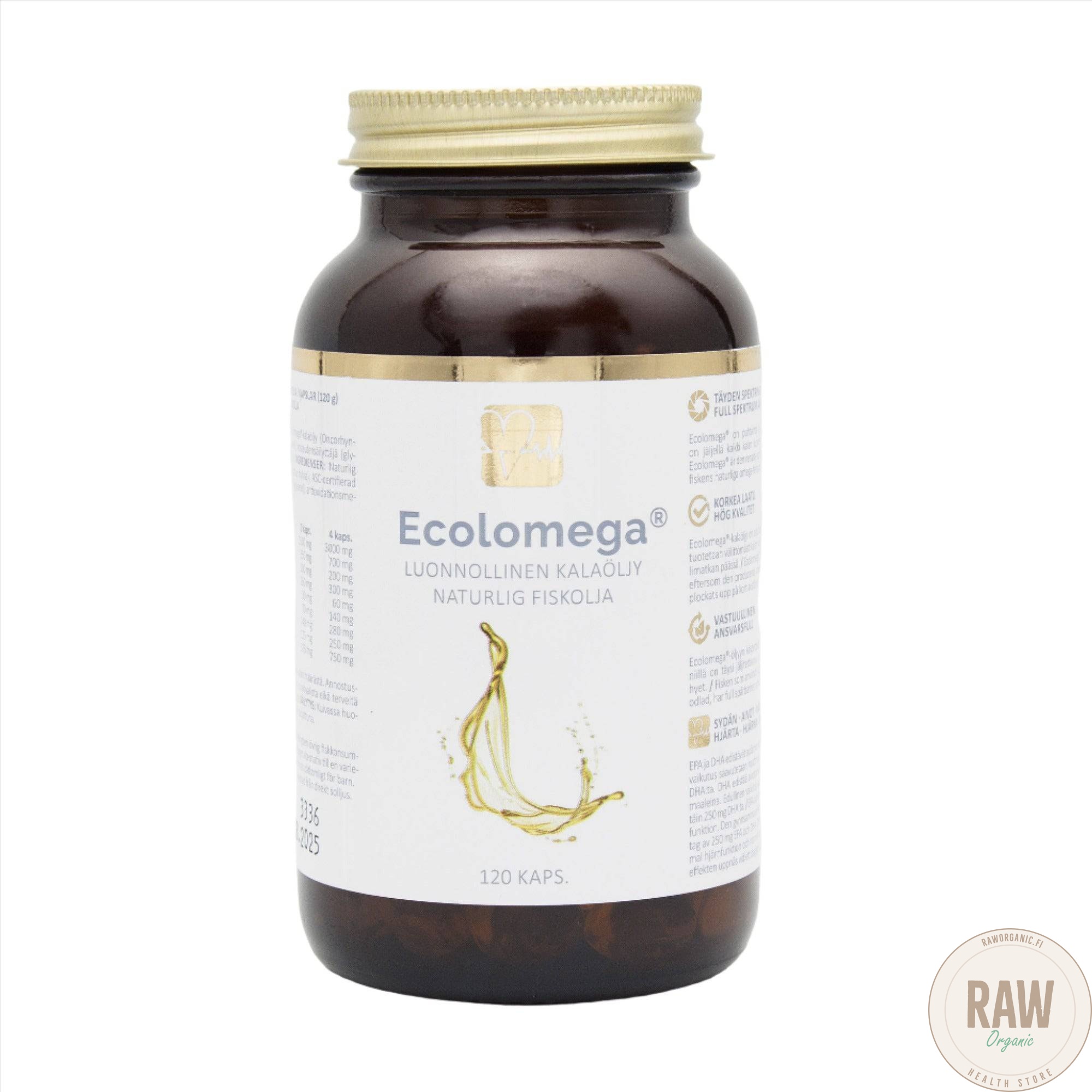 Ecolomega kalaöljy 120 kaps.