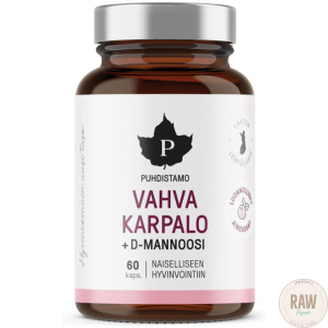 Puhdistamo vahva karpalo+D-mannoosi 60kaps.
