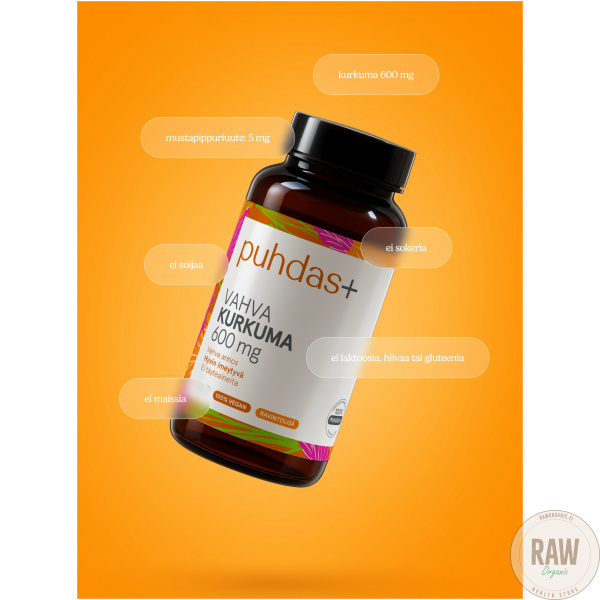 Puhdas+ Vahva Kurkuma 600mg 120kaps. – kuva 5