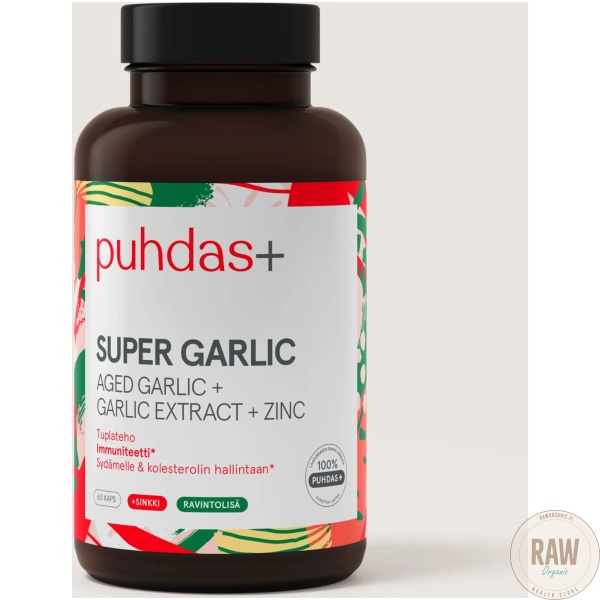 Puhdas+ Super Garlic – Valkosipuli 60kaps. – kuva 2