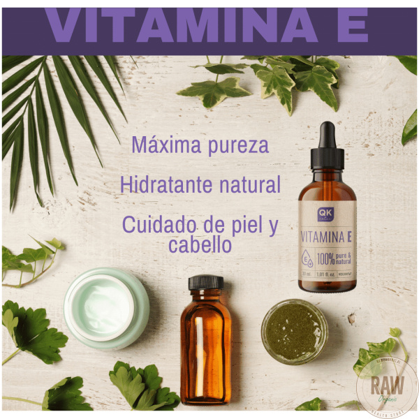 QKnatur Pure Liquid Vitamin E (Tocopherol) 30 Ml – Natural – kuva 3