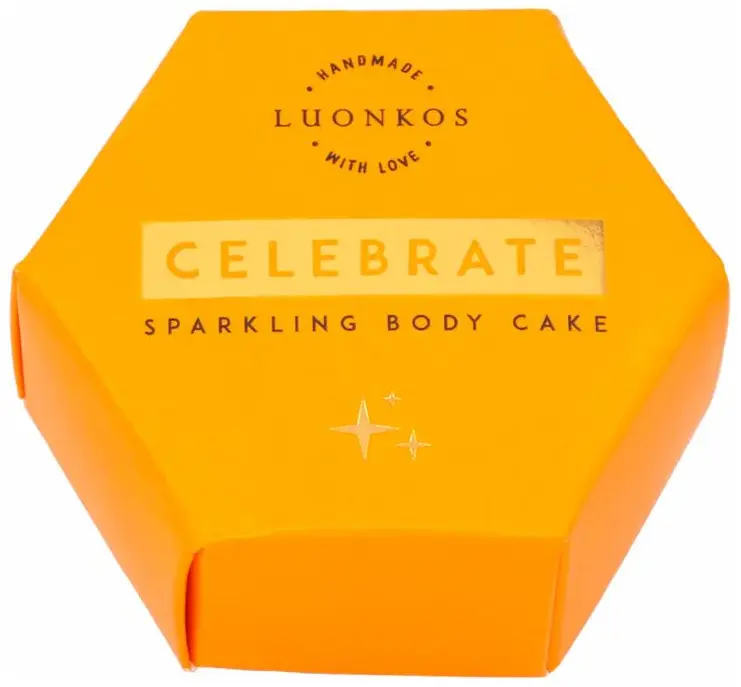 6430073490073_luonkos_celebrate_kimalteleva_vartalooljy_kakku Luonkos_Celebrate_kimalteleva_vartalooljy_kakku