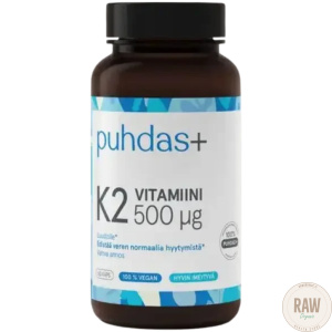 Puhdas+ K2-Vitamiini 500ug, 60kaps.