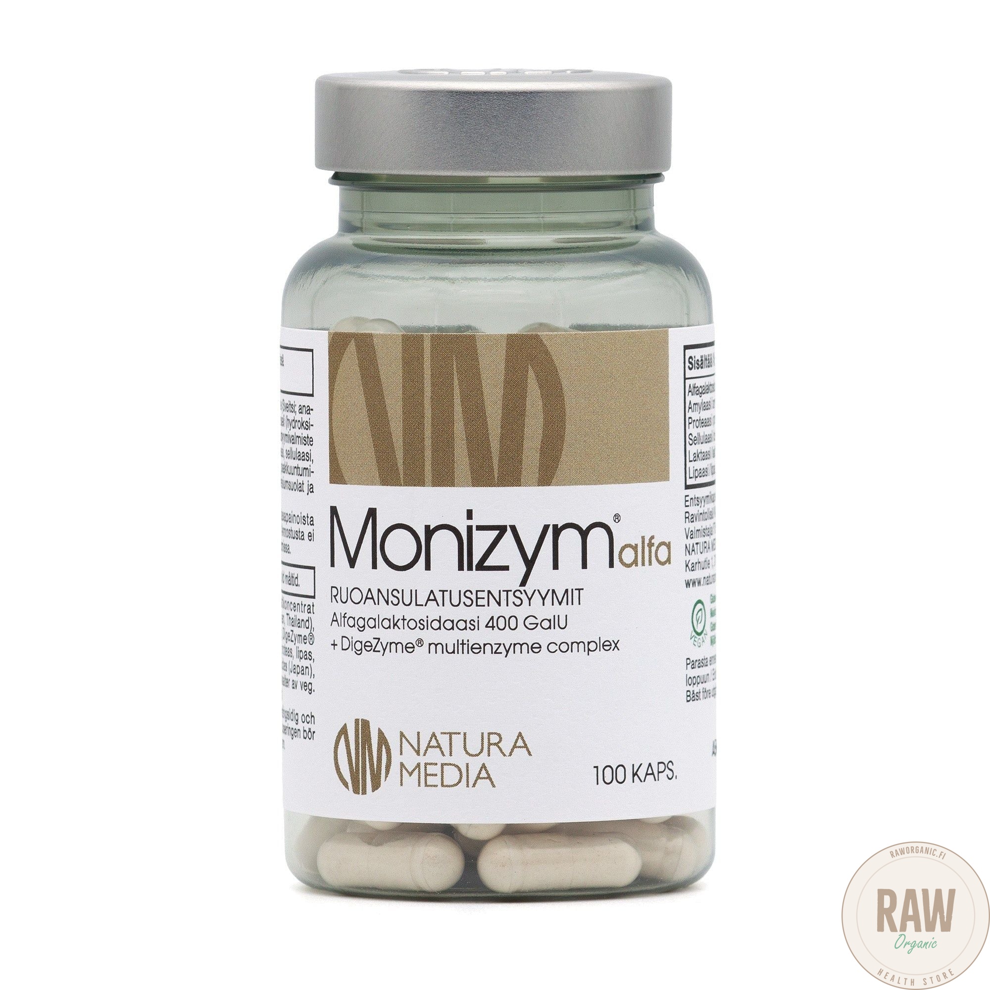 Natura Media Monizym Alfa, 100 kaps