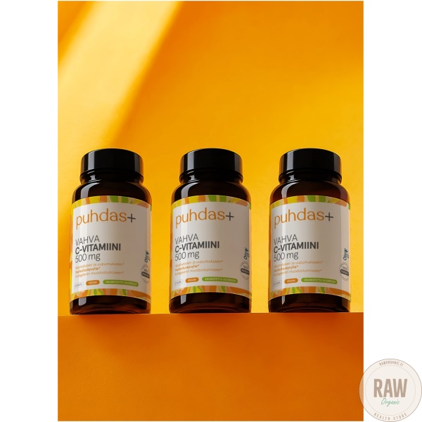 Puhdas+ Vahva C-Vitamiini 500 mg, 60 kaps. – kuva 5