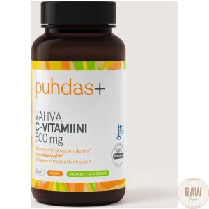 Puhdas+ Vahva C-Vitamiini 500 mg, 60 kaps.