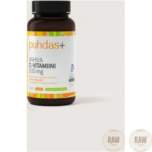 Puhdas+ Vahva C-Vitamiini 500 mg, 60 kaps.