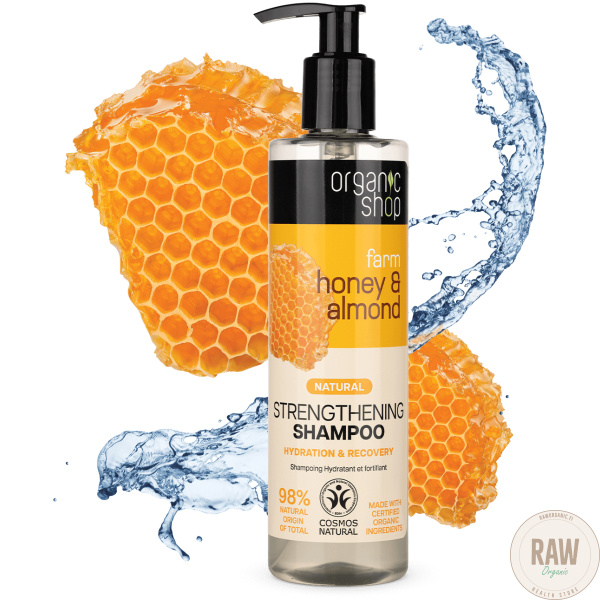 Organic Shop, Strenghtening Shampoo Honey&Almond, 280ml – kuva 2