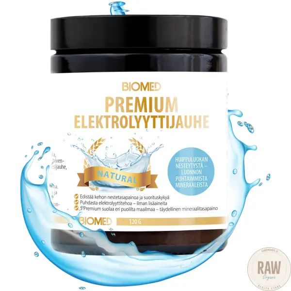 Biomed Premium Elektrolyyttijauhe, 120g – kuva 3