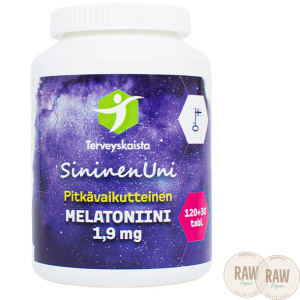 Terveyskaista SininenUni melatoniini 1,9 mg, pitkävaikutteinen, 150 tabl.