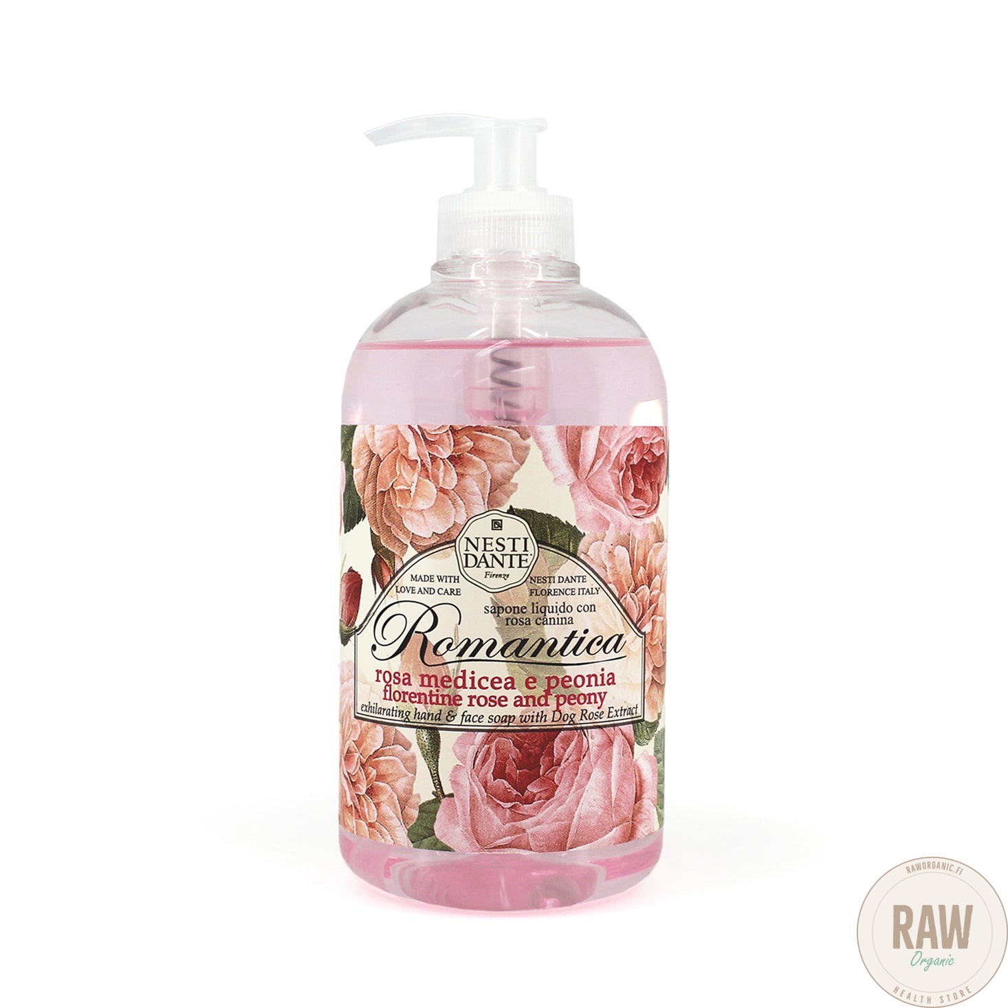 Nesti Dante Romantica Florentine Rose and Peony nestesaippua, 500 ml