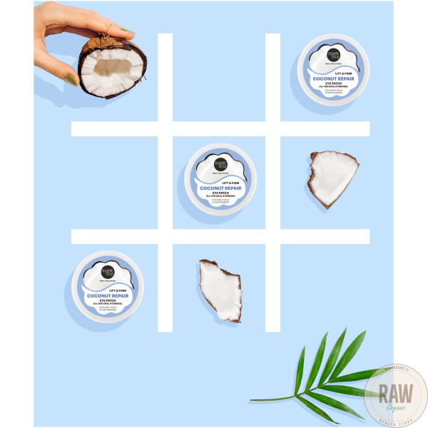 Organic shop COCONUT REPAIR EYE PATCH 60 kpl – kuva 2