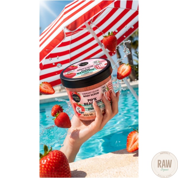 Organic shop PINK BEACHIN’ VIBRANT GLOW BODY SCRUB 300ml – kuva 2