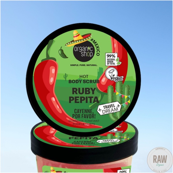 Organic shop RUBY PEPITA HOT BODY SCRUB 300ml – kuva 4