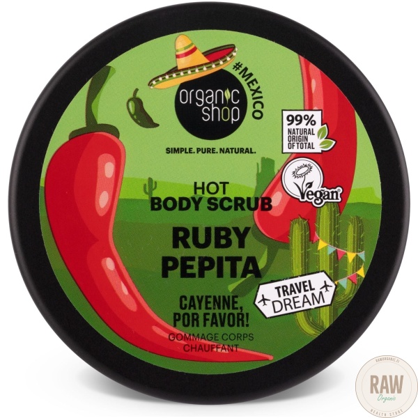 Organic shop RUBY PEPITA HOT BODY SCRUB 300ml – kuva 3
