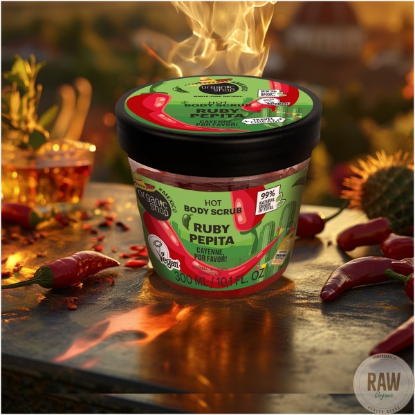 Organic shop RUBY PEPITA HOT BODY SCRUB 300ml – kuva 6