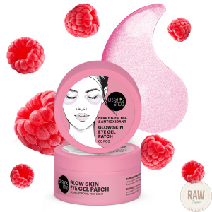 Organic Shop Glow Skin Eye Gel Patch Berry Iced Tea & Antioxidant 60 kpl