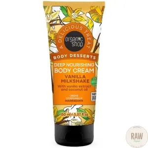 Organic shop  DEEP NOURISHING BODY CREAM VANILLA MILKSHAKE, 150ml