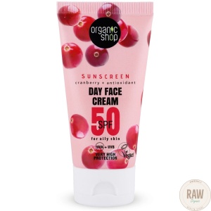 Organic Shop Aurinkosuojavoide SPF50 rasvoittuvalle iholle  50 ml