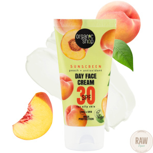 Organic Shop kasvojen aurinkosuojavoide SPF30 rasvoittuvalle iholle  50 ml