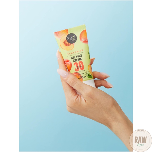 Organic Shop kasvojen aurinkosuojavoide SPF30 rasvoittuvalle iholle  50 ml – kuva 8