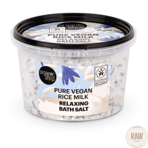 Organic shop PURE VEGAN RICE MILK BATH SALT RELAXING