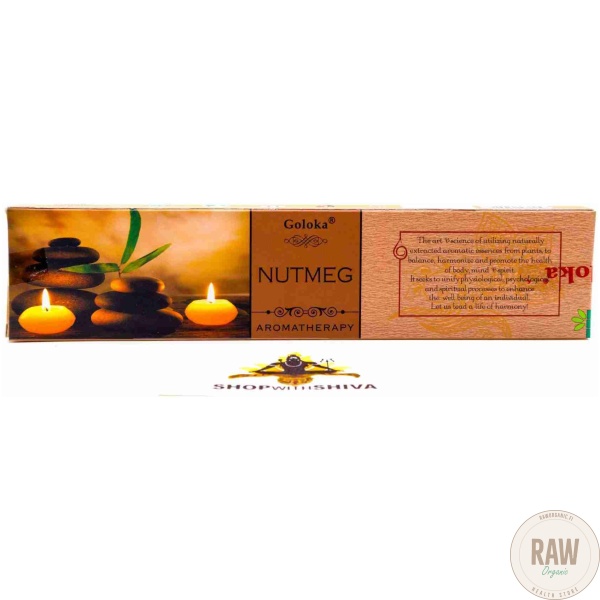 Goloka Aromatherapy Incense 15g Nutmeg – kuva 2