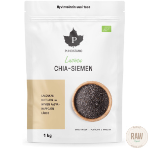 Puhdistamo Luomu Chia-Siemen, 1000g