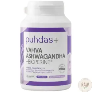 Puhdas+ Bioperine Ashwagandha 120kaps.