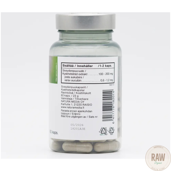 Natura Media Vitex Siveydenpuu-uute, 60 kaps. – kuva 2