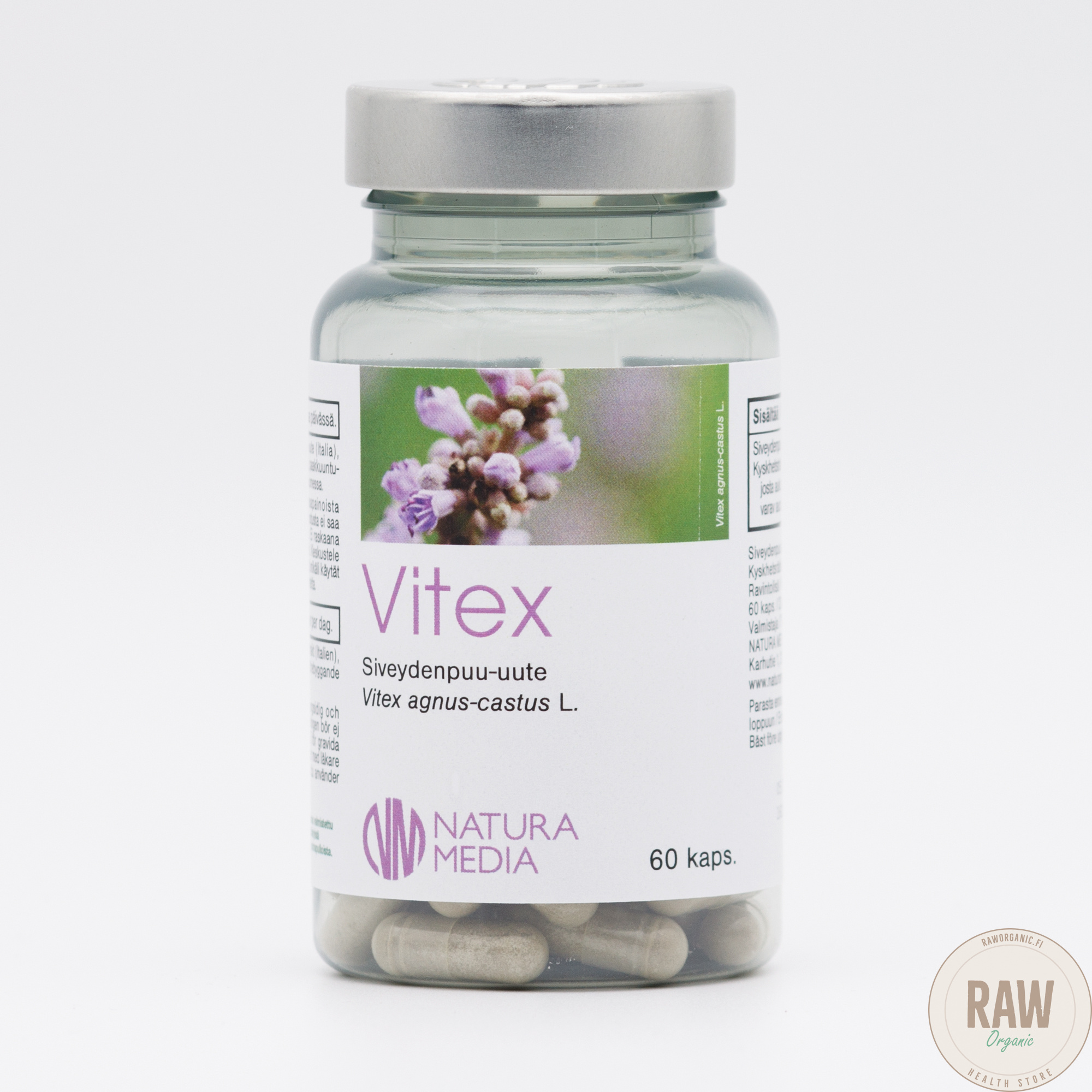 Natura Media Vitex Siveydenpuu-uute, 60 kaps.