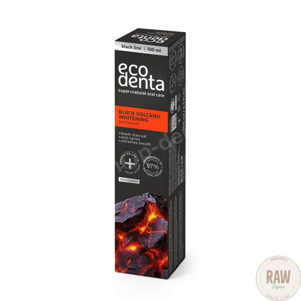 Ecodenta Black Volcanic Whitening Hammastahna 100ml